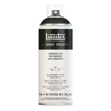 LQX SPRAY PAINT 400ML 260 TRANSPARENT BLACK 884955024690