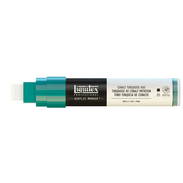 LQX ACRYLIC MARKER 15MM CAP OFF 169 COBALT TURQUOISE HUE 887452000297