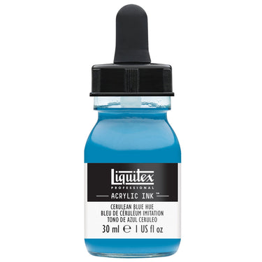 LQX ACRYLIC INK 30ML 470 CERULEAN BLUE HUE 094376976014