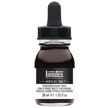 LQX ACRYLIC INK 30ML 130 TRANSPARENT BURNT UMBER 094376975802