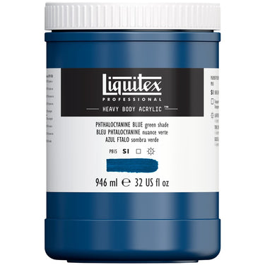 LQX HEAVY BODY ACRYLIC 946ML 316 PHTHALOCYANINE BLUE GREEN SHADE 887452030478