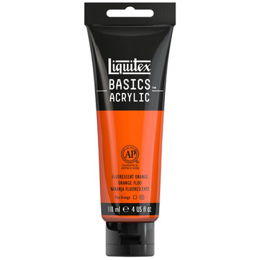 LQX BASICS ACRYLIC 118ML 982 FLUORESCENT ORANGE 887452031222