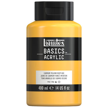 LQX BASICS ACRYLIC 400ML 163 CADMIUM YELLOW DEEP HUE 887452031543