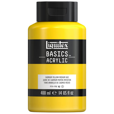 LQX BASICS ACRYLIC 400ML 830 CADMIUM YELLOW MEDIUM HUE 887452031536