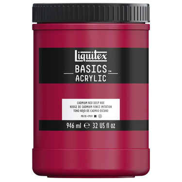 LQX BASICS ACRYLIC 946ML 311 CADMIUM RED DEEP HUE 094376945614