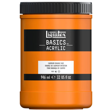 LQX BASICS ACRYLIC 946ML 720 CADMIUM ORANGE HUE 094376945621