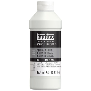 LQX ACRYLIC MEDIUMS 473ML MATTE POURING MEDIUM 887452047575