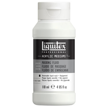 LQX ACRYLIC MEDIUMS 118ML BOTTLE MASKING FLUID 887452047551