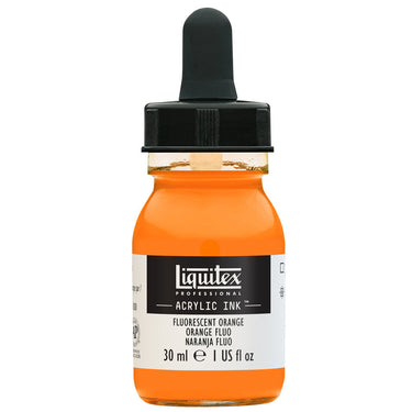 LQX ACRYLIC INK 30ML FLUORESCENT ORANGE 887452048527