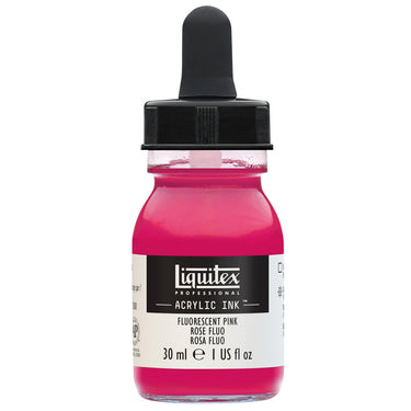 LQX ACRYLIC INK 30ML FLUORESCENT PINK 887452048510