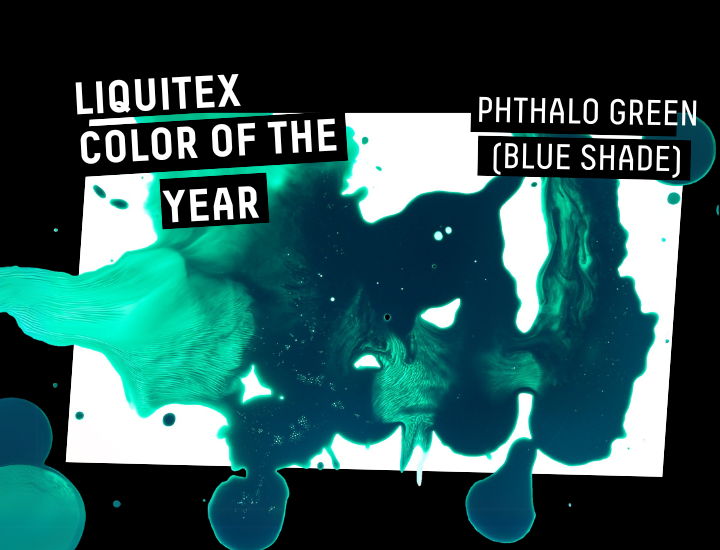 LIQUITEX COLOR OF THE YEAR PHTHALO GREEN BLUE SHADE