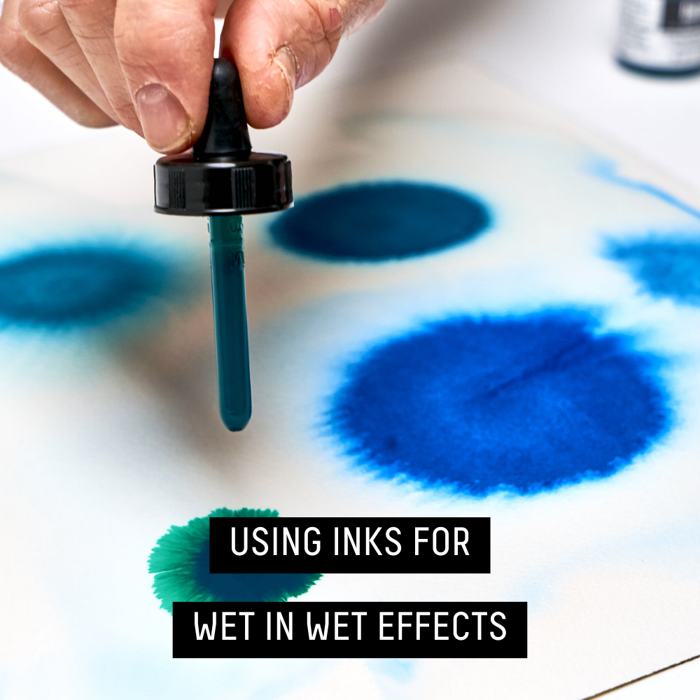 Acrylic Inks Tutorial Wet in Wet with Acrylic Ink β Liquitex UK