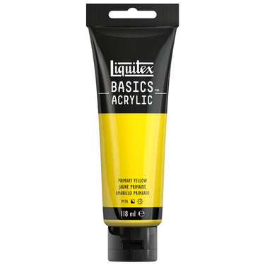 LQX BASICS ACRYLIC 118ML 410 PRIMARY YELLOW 887452049654 [ROW]