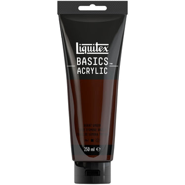 LQX BASICS ACRYLIC 250ML 128 BURNT UMBER 887452052685 [ROW]