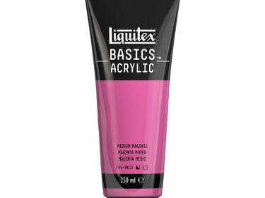 LQX BASICS ACRYLIC 250ML 500 MEDIUM MAGENTA 887452052913 [ROW]