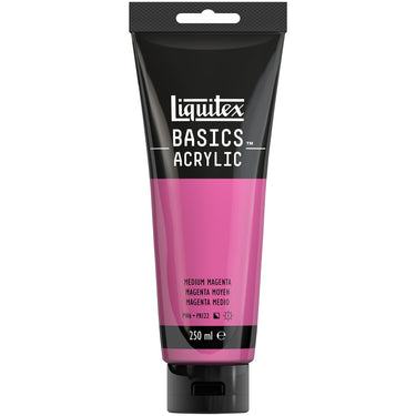 LQX BASICS ACRYLIC 250ML 500 MEDIUM MAGENTA 887452052913 [ROW]
