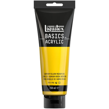 LQX BASICS ACRYLIC 250ML 830 CADMIUM YELLOW MEDIUM HUE 887452052838 [ROW]