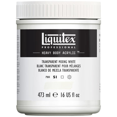 LQX HEAVY BODY ACRYLIC 473ML 430 TRANSPARENT MIXING WHITE 887452053781 [ROW]