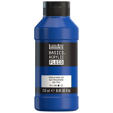 LQX BASICS FLUID ACRYLIC 250ML PHTHALOCYANINE BLUE 887452056478 [NA]