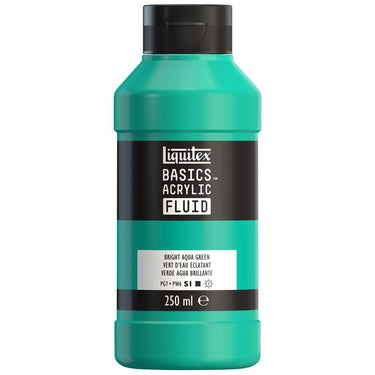 LQX BASICS FLUID ACRYLIC 250ML BRIGHT AQUA GREEN 887452056324 [ROW]