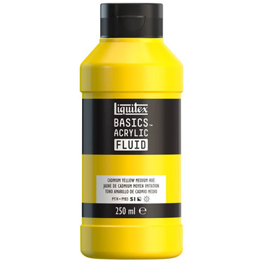 LQX BASICS FLUID ACRYLIC 250ML CADMIUM YELLOW MEDIUM HUE 887452056331 [ROW]