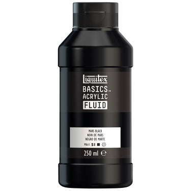 LQX BASICS FLUID ACRYLIC 250ML MARS BLACK 887452056294 [ROW]