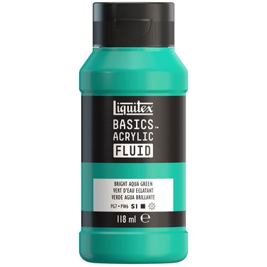 LQX BASICS FLUID ACRYLIC 118ML BRIGHT AQUA GREEN 887452055556 [ROW]