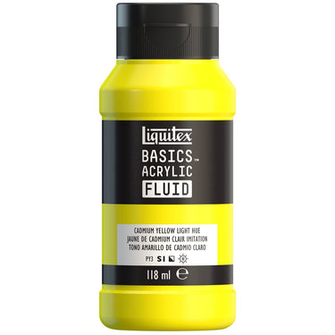 LQX BASICS FLUID ACRYLIC 118ML CADMIUM YELLOW LIGHT HUE 887452055327 [ROW]