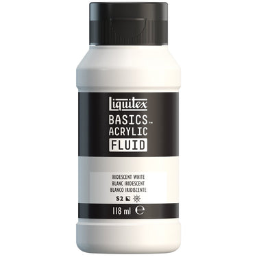 LQX BASICS FLUID ACRYLIC 118ML IRIDESCENT WHITE 887452055709 [ROW]