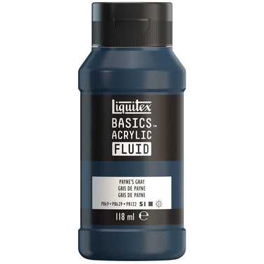 LQX BASICS FLUID ACRYLIC 118ML PAYNES GRAY 887452055679 [ROW]