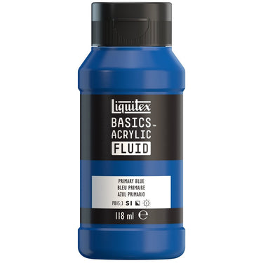 LQX BASICS FLUID ACRYLIC 118ML PRIMARY BLUE 887452055518 [ROW]