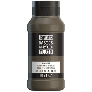 LQX BASICS FLUID ACRYLIC 118ML RAW UMBER 887452055617 [ROW]