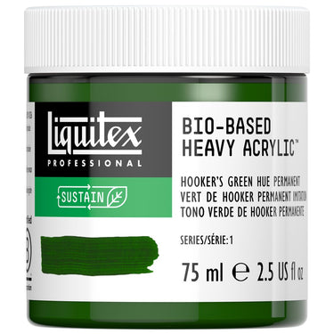 LQX BIO-BASED HEAVY ACRYLIC 75ML HOOKER’S GREEN HUE PERMANENT 887452060260