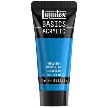 LQX BASICS ACRYLIC 22ML 341 METALLIC BLUE 887452064619