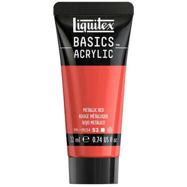 LQX BASICS ACRYLIC 22ML 345 METALLIC RED 887452064589