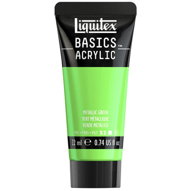 LQX BASICS ACRYLIC 22ML 346 METALLIC GREEN 887452064633