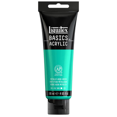 LQX BASICS ACRYLIC 118ML 339 METALLIC AQUA GREEN 887452064541