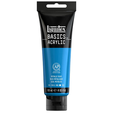 LQX BASICS ACRYLIC 118ML 341 METALLIC BLUE 887452064534