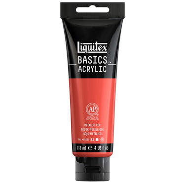 LQX BASICS ACRYLIC 118ML 345 METALLIC RED 887452064503