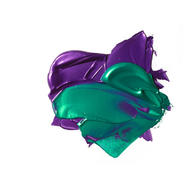 LQX BASICS ACRYLIC METALLIC PURPLE AND AQUA GREEN [SWATCH]