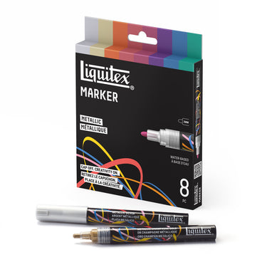 LQX MARKER 8X2MM METALLIC SET [ANGLE] 887452065623