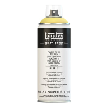 LQX SPRAY PAINT 400ML 163 CADMIUM YELLOW DEEP HUE 6 884955023815