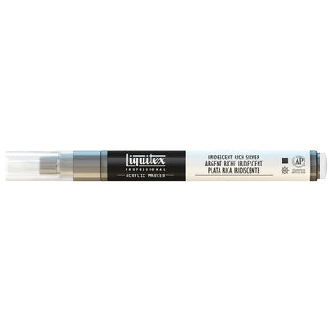 LQX ACRYLIC MARKER 2MM 239 IRIDESCENT RICH SILVER 887452001010