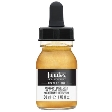 LQX ACRYLIC INK 30ML 234 IRIDESCENT BRIGHT GOLD 094376975857