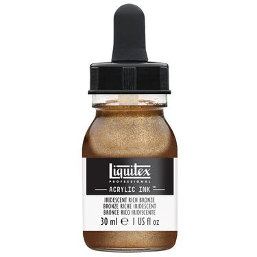 LQX ACRYLIC INK 30ML 229 IRIDESCENT RICH BRONZE 094376975833