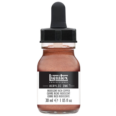 LQX ACRYLIC INK 30ML 230 IRIDESCENT RICH COPPER 094376975840