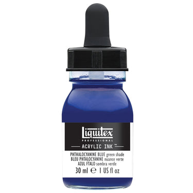 LQX ACRYLIC INK 30ML 316 PHTHALOCYANINE BLUE GREEN SHADE 094376975895