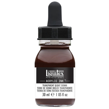 LQX ACRYLIC INK 30ML 129 TRANSPARENT BURNT SIENNA 094376975796