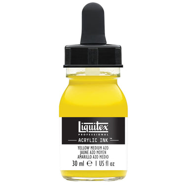 LQX ACRYLIC INK 30ML 412 YELLOW MEDIUM AZO 094376975970