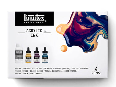 LQX ACRYLIC INK SET 3X30ML POURING - DEEP COLORS [FRONT] 887452997399